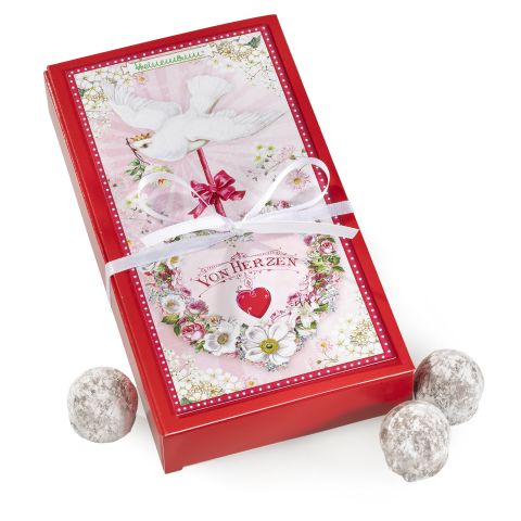 Champagne Truffles in gift box "von Herzen"